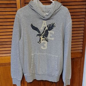 American Eagle Outfitters Men's Gray Hoodie